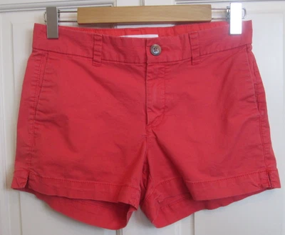 Pantalones cortos antiguos azul marino naranja para mujer talla 2 cintura 29 bolsillos elásticos 25-34806 Foto 1 de 4