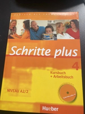 Schritte Plus 4 A2/2 Hueber inkl. CD, NEU, ISBN 9783190119141 - Bild 1 von 2
