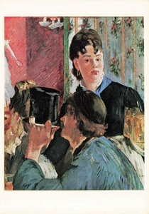 Manet, "Waitress with Beer-Glasses" Louvre , Paris 4x 6 Unposted - Picture 1 of 2