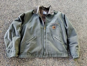 Carhartt Workwear Vintage Detroit Jacket Size XL J76 MOS - Picture 1 of 7