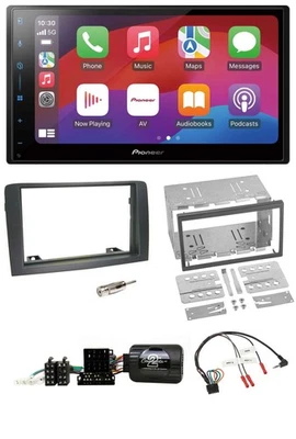 Pioneer DAB USB Lenkrad Bluetooth 2DIN Autoradio für Fiat Idea 2006-2012 grau - Bild 1 von 4