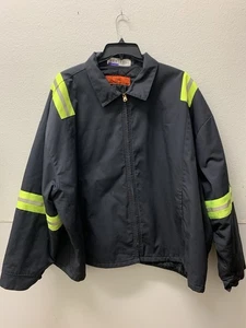 5X Cintas Hi VisLined Panel Work Jacket Size 5X Regular #59970-34 GRAY - Picture 1 of 4