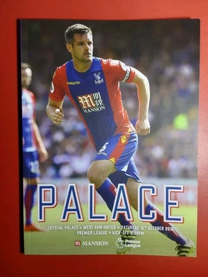 Crystal Palace v West Ham United 15th October 2016 MINT  - Image 1 of 2