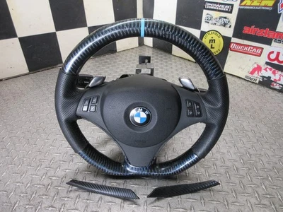 07-11 BMW 328I E90 FIBRA CARBONO VOLANTE COLUMNA INTERMITENTE MULTI INTERRUPTOR Foto 1 de 4