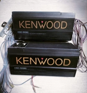 KENWOOD KSC-5090 Car Speaker Set Tested Vintage Box Type with Illumination Japan - Picture 1 of 6