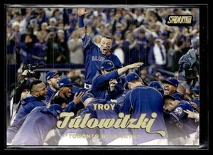 2017 Stadium Club Gold Rainbow Foil Troy Tulowitzki 1/1 Toronto Blue Jays #97 - Picture 1 of 2