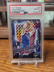 SSP PSA 10 02023-24 Panini Mosaic Luka Doncic #20 Storm Chasers Silver Prism - Bild 1 von 2
