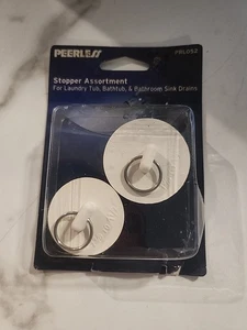 Peerless PRL052 Pack of 2 Assorted Stoppers for Laundry Tub & Sink Drains NEW - Picture 1 of 12