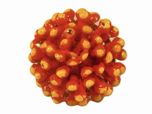 Vintage Gold Tone Statement Ring, Orange and Yellow Flower, Size 5 JWL-878 - Picture 1 of 9