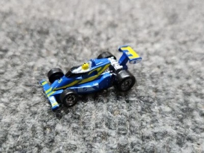 Micro Machine Race Car #5 Blue Yellow Vtg 80s Man Cave Game Room Shop Decor - Image 1 of 4