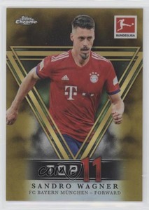 2018-19 Topps Chrome Bundesliga Top XI Gold Refractor /50 Sandro Wagner #TXI-SW