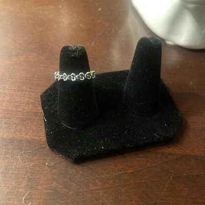 Pandora Floral Band Sterling Ring Size  6 Preowned - Image 1 of 4