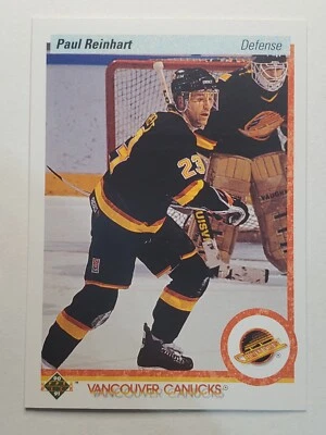 1990-91 Upper Deck #110 Paul Reinhart ~ Vancouver Canucks - Image 1 of 2