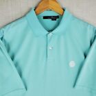 Rlx X North Shore Cc Size Large Mens Polo Shirt Cotton Blend Blue Ralph Lauren