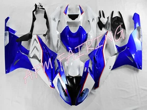 Blue White ABS Injection Molded Bodywork Fairing Kit for BMW S1000RR 2015-2016 - Picture 1 of 8