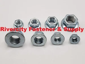 M6-1.0 M8-1.25 M10-1.25 M12-1.25 JIS Small Hex Flange Nuts Flare Nut J.I.S. - Picture 1 of 9