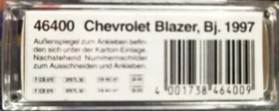 BUSCH 46400 Chevrolet Blazer, Bj. 1997 - scala H0 - - Immagine 1 di 4