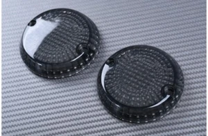 Vetro Frecce Posteriore Des e Sin Fumè Nero KAWASAKI VULCAN 900 VN900 2006-2016 - Picture 1 of 4