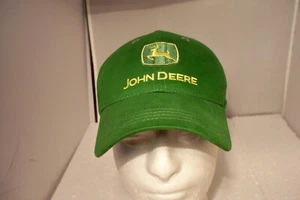 John Deere Green Strapback Hat 100% Cotton Nothing Runs Like A Deere - Picture 1 of 10