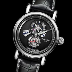 CHRONOSWISS Flying Regulator Open Gear CH-8753-BKBK Men's Watch "NEW" - Picture 1 of 6