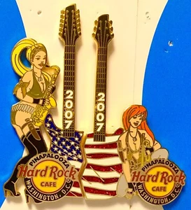 2007 JUEGO DE ROMPECABEZAS HARD ROCK CAFE WASHINGTON DC PINAPALOOZA SEXY EJÉRCITO CHICAS (2) PINES - Imagen 1 de 1