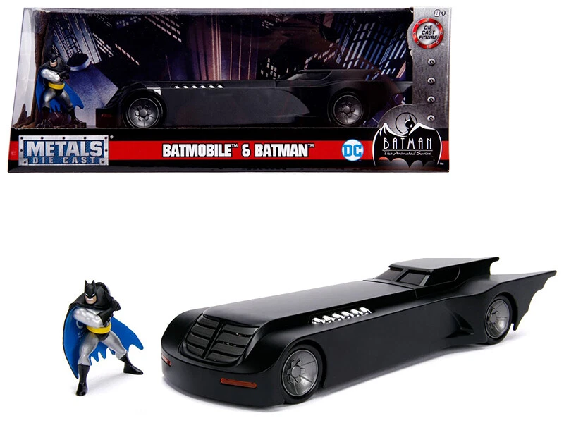 Jada 30916 Batmobile with Batman Diecast Figure "Animated Series" DC Comics 1/24