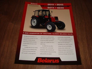 Vintage Belarus 8011 8045 8311 8345 8000 Series Tractors Brochure 1996 - Foto 1 di 3