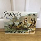Cowan's Belfast Fine Old Irish Whisky Vintage Style Metal Wall Sign - 40 x 30cm