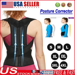 Hunchback Correction and Back Straightener for Pain Relief Brace Belt Men Women - Picture 1 of 11