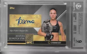 2016 TOPPS UFC TOP OF THE CLASS #TCAJJ JOANNA JEDRZEJCZYK BGS MINT 9 - Picture 1 of 2