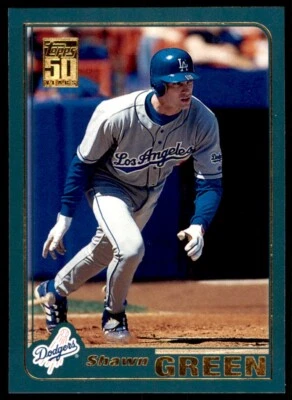 2001 TOPPS #20 SHAWN GREEN LOS ANGELES DODGERS - Image 1 of 2