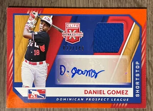2021 Elite Extra Edition DPL Material Signatures Orange Daniel Gomez /149 - Picture 1 of 2