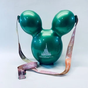 Mickey Mouse Walt Disney World 50th Anniversary Green Popcorn Balloon Bucket - Picture 1 of 8
