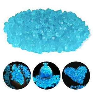 300PCS Glow in The Dark Pebbles Garden Glowing Rocks Fish Tank Luminous Stones - Picture 1 of 8