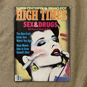 High Times Magazine October -1985 Sex & Drugs Maui Wowie Super Centerfold - Picture 1 of 1