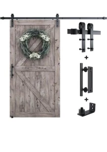 Smart Standard Schiebetür Scheunentor Hardware Schrank Schiene Kit für 5,5 -8,2 Fuß - Bild 1 von 8