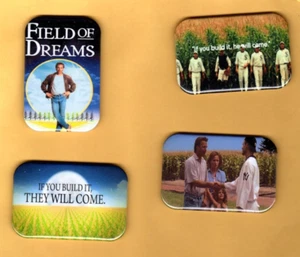 FIELD OF DREAMS (FILM) 4 MAGNETI FRIGORIFERO 2""X3"" CON ANGOLO ARROTONDATO - Foto 1 di 6