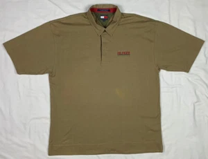 Vintage Tommy Hilfiger Outdoors Herren Rugby Poloshirt 2XL Braun D6 - Bild 1 von 12