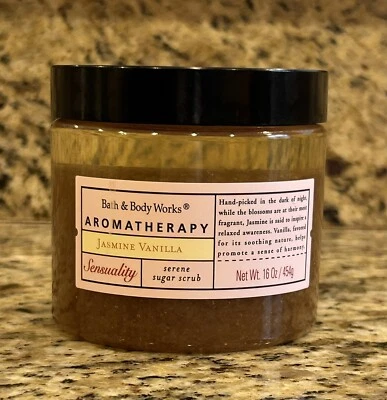 Bath & Body Works Aromatherapy JASMINE VANILLA Sugar Scrub, 16 oz, NEW - Image 1 of 2