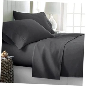 Egyptian Cotton Sheet Set | Queen Size Sateen Sheets - 4 Piece Long Staple - Picture 1 of 7