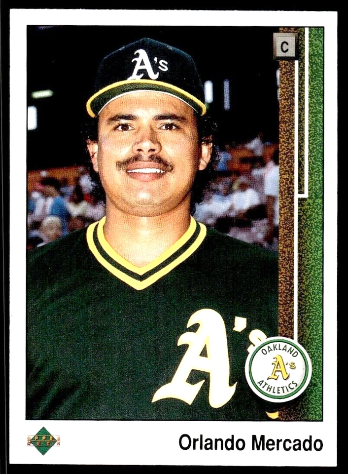 1989 Upper Deck #624  Orlando Mercado   Catcher  Oakland Athletics FREE shipping - Image 1 of 1