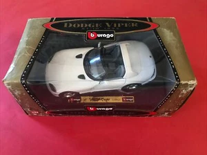 Burago 1/24 Dodge Viper RT/10 - 1992 White, NEW - Picture 1 of 3