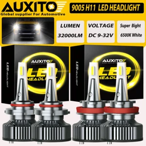 4X 9005 H11 LED Headlight Kit High Low Beam 700% Super Bright 6500K White Bulbs - Bild 1 von 17