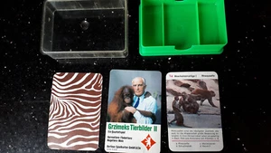 JUEGO DE CARTAS CUARTETO "GRZIMEKS IMÁGENES ANIMALES II", cuidado y completo - Imagen 1 de 1
