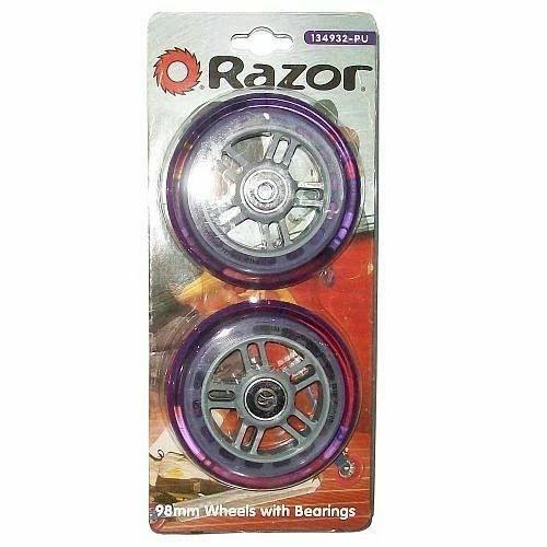 Razor Set of 2 Wheels With Bearings - Purple Model 9884339