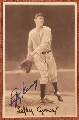 1939 Goudey Premiums R303B #17 Lefty Gomez NY Yankees Baseball Card JSA AUTO HOF - Image 1 of 4