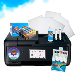 NEW CAKE TOPPER EDIBLE PRINTER BUNDLE, 5 PACK INK & EDIBLE PAPER 50,CLEANER,MARK - Picture 1 of 1