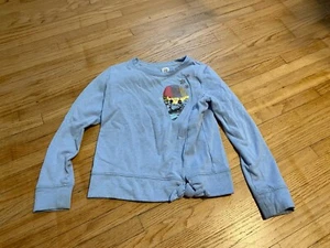 Girl 6-7 Gap Long Sleeve Sweatshirt Lightweight Ice cream Flip Sequin - Picture 1 of 6