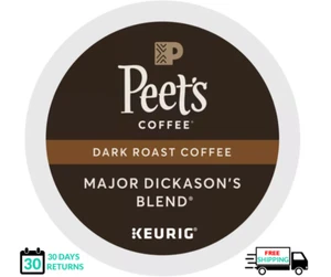 🆕☕ Peet's Major Dickason's Coffee Keurig K-cups - Picture 1 of 1