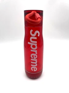 Botella de agua roja Supreme Zoku Glass Core 16 fl oz - Falta núcleo de vidrio - Imagen 1 de 8
